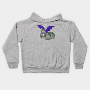 Halloween Bat-Cat Kids Hoodie